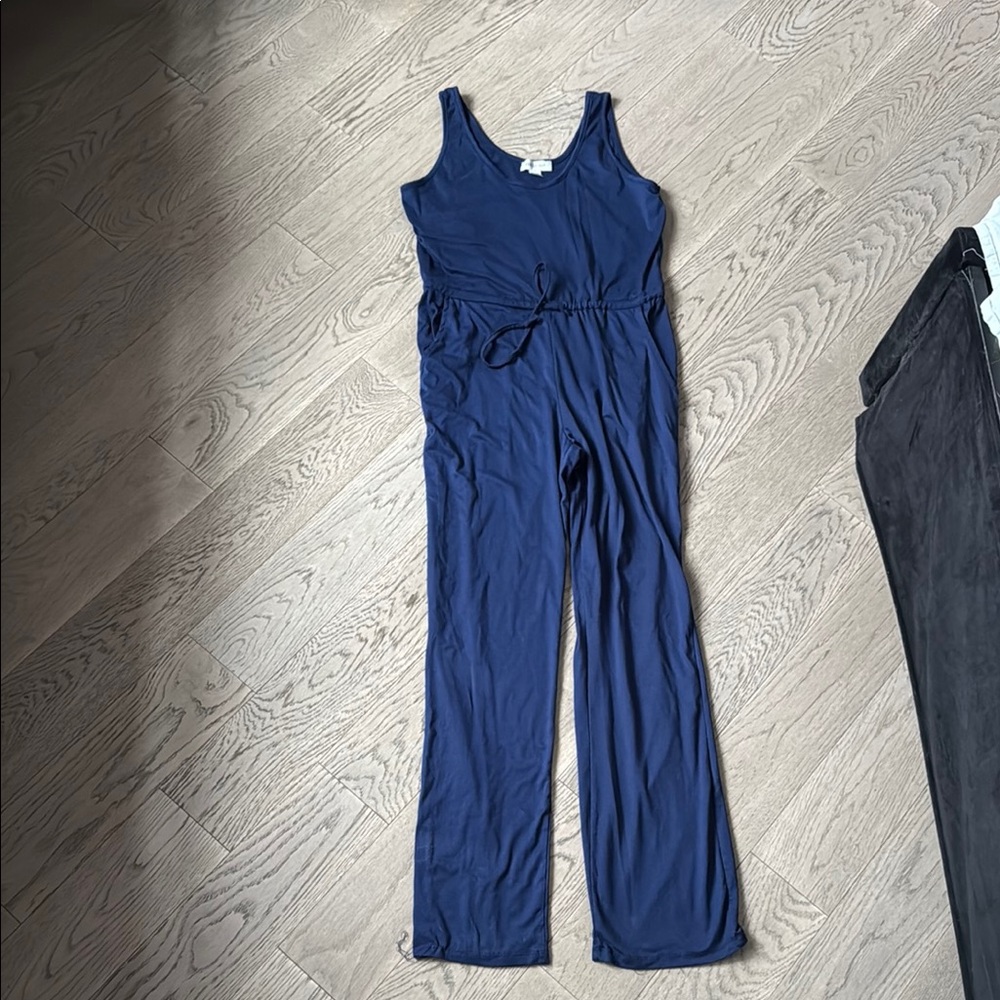 Rebel Sugar Blue Jumpsuit with V-Neck Design